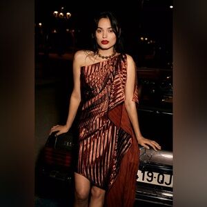 Guapa One-Shoulder Mini Dress